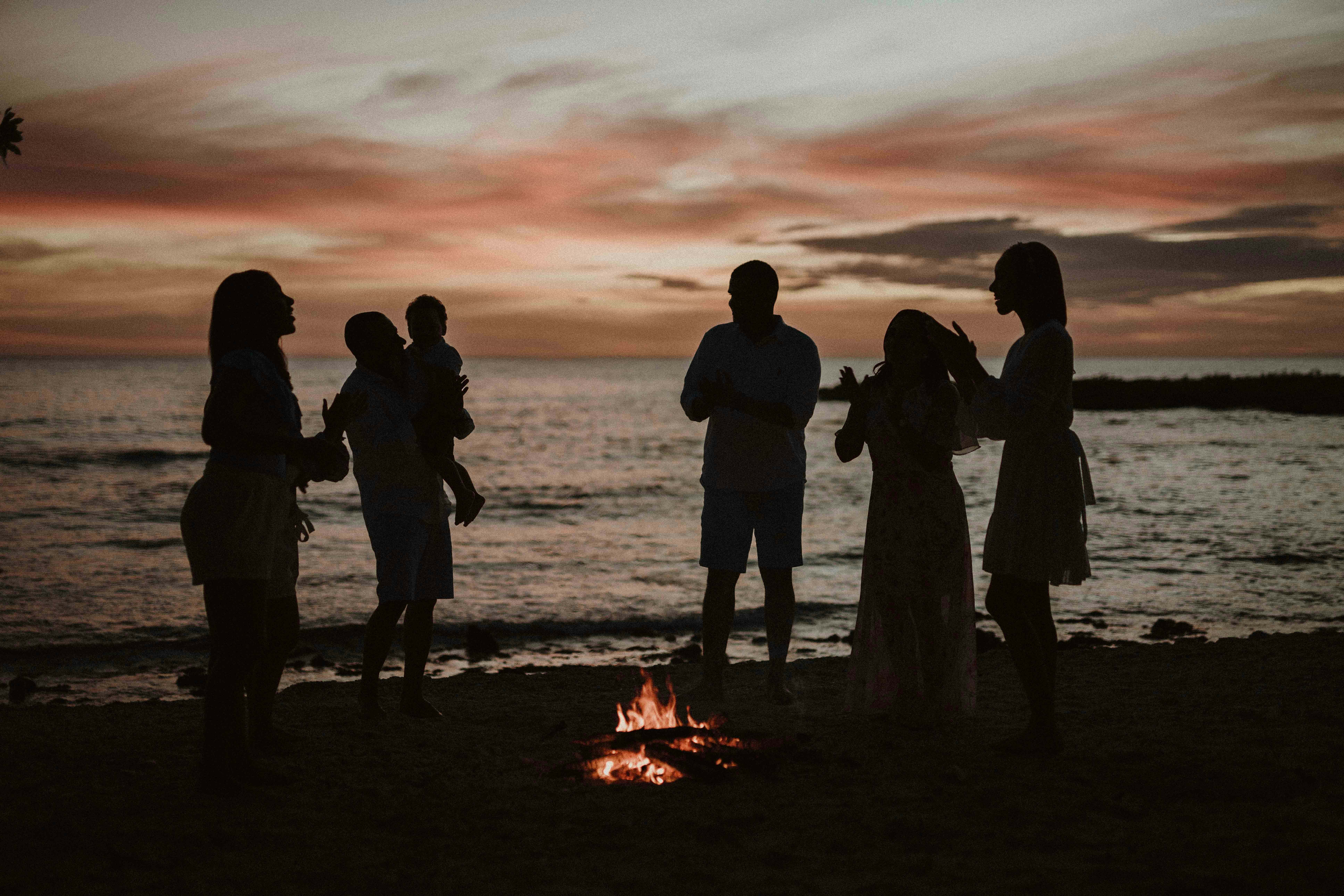 Reunión en la playa
